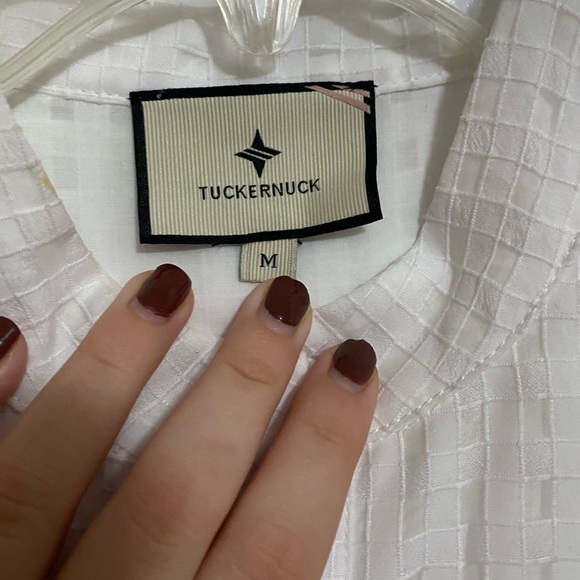 Tuckernuck White Burnout Sleeveless Royal
Shirt Dress - Picture 4 of 4